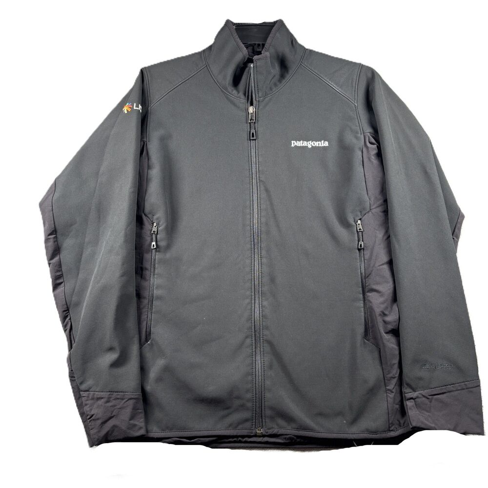 Patagonia Women Adze Hybrid Jacket Coat Polartec Soft Shell Black Small